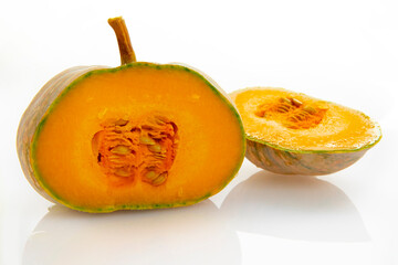 Fresh pumpkin in white background