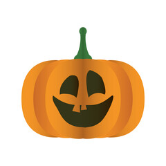 halloween pumpkin face degradient style icon