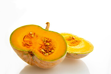 Fresh pumpkin in white background