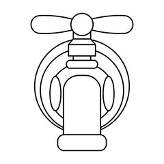 water tap faucet isolated icon
