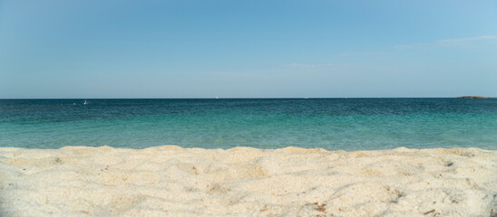 Sandy beach in the south of the island of Sardinia