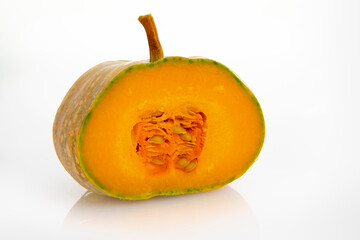 Fresh pumpkin in white background