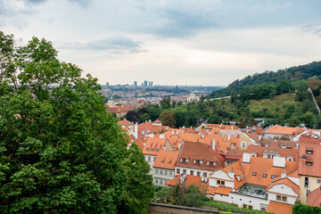 Domy miasto panorama czechy praga © Dariusz