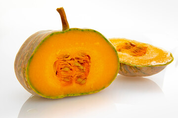 Fresh pumpkin in white background