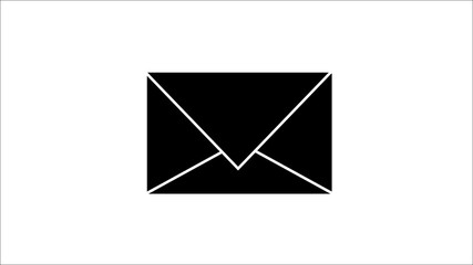 Email icon. Icon graphic envelope. sms icon isolated on white background