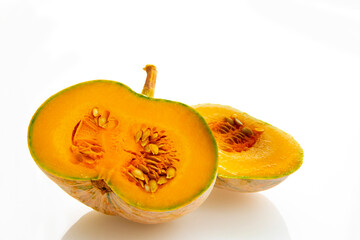 Fresh pumpkin in white background