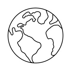world planet earth water day icon