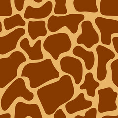 Animals seamless vector background. For fabrics, textiles, packaging and printing.
Giraffe spots. Animal print. Giraffe.