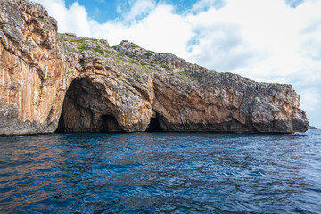 Rocky coast in Salento (Apulia, Italy).