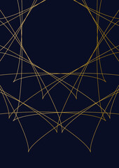 Art Deco. Greeting card and invitation template Classy geometric decorative background