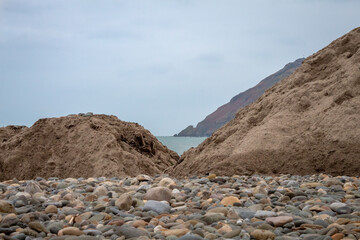 Sand on Bray Beach Imitating Bray Head