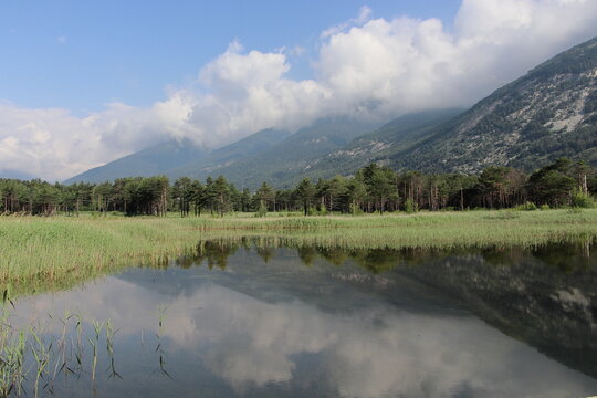 Lake Borello In The Susa Valley. 