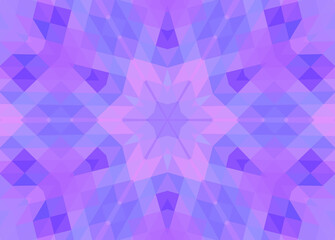 Abstract lilac background with concentric mosaic pattern