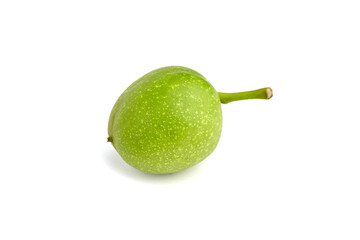 Walnut fruit isolated on a white background