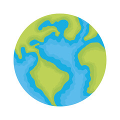world planet earth water day icon