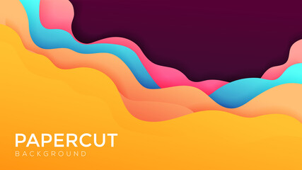 Obraz premium Liquid colorful abstract background with gradient color and dynamic shadow on background. Vector background. Ep10