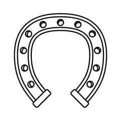 Obraz premium saint patrick horseshoe accessory luck icon