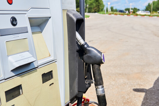 Refueling Gun In The Fuel Dispenser Socket