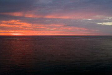 Fototapeta na wymiar UK East Coast Sunset