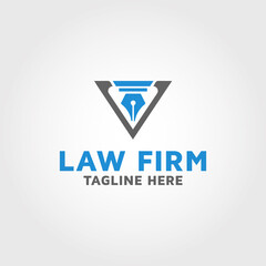 Law Firm Vector logo design template inspiration