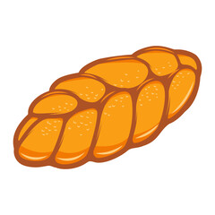 Illustration of  french bread. Design element for poster, card, banner, menu. Vector illustration