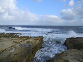 Stormy sea