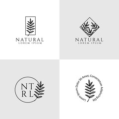 elegant feminine logo editable template