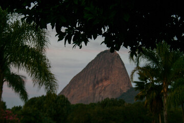 sugarloaf brazil beach mountain blue sky