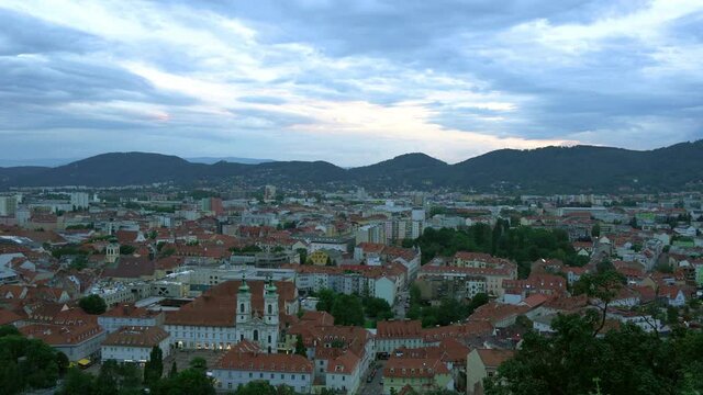 the panorama of Graz