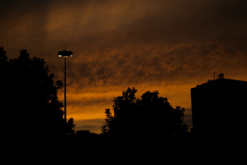 nature golden sky cloud sunset