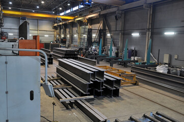 Workshop for the production of metal structures for civil and industrial construction.