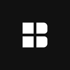 Obraz premium letter b & window logo