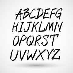 Vector Hand Drawn Alphabet Font