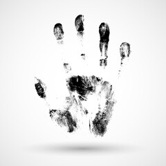 Print of hand of child, cute skin texture pattern,vector grunge illustration