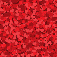 Heart confetti valentines day background