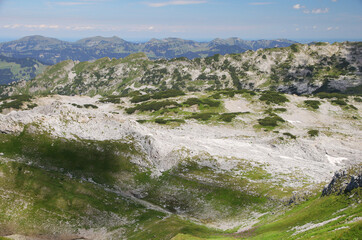 Fototapeta na wymiar Gottesacker plateau, Kleinwalsertal region, Austria 