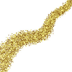 Gold Foil Glitter Texture Isolated
