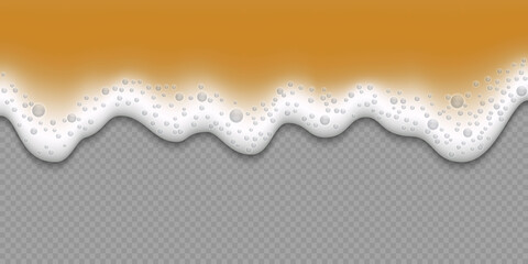 Beer foam texture isolated