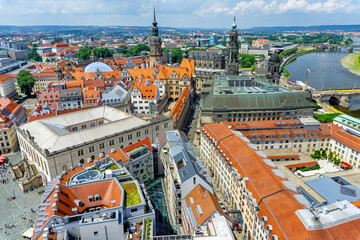 Fototapeta na wymiar Historic city center of Dresden