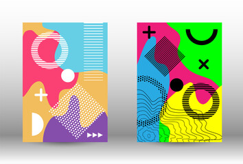 Memphis background set covers.