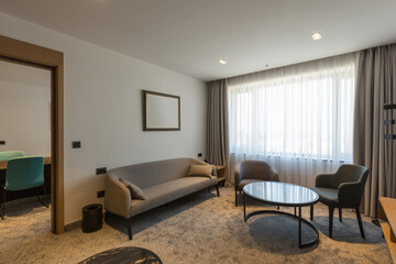 Naklejka na ściany i meble Interior of a luxury hotel apartment