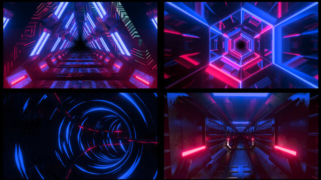 Scifi Tunnel Background Loops
