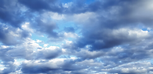 blue sky with cloud closeup