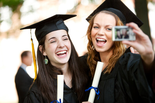 Graduation: Friends Taking a Self Portrait