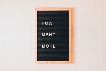 How Many More Letterboard Landscape