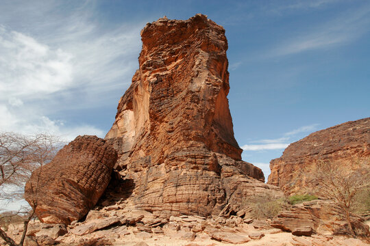 Eroded cliff