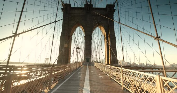 Brooklyn Bridge in Manhattan New York USA