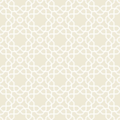 Obraz premium Seamless background for your designs. Modern light ornament. Geometric abstract pattern