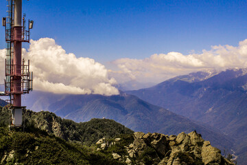 summer landscapes of the Caucasus mountains in Rosa Khutor, Sochi