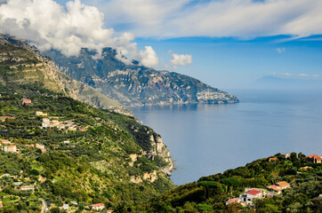 Magnificent view of the Amalfi coast. Italy.